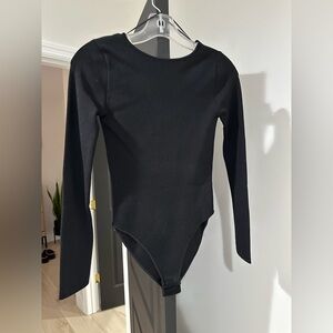 Zara Black Long Sleeve Bodysuit